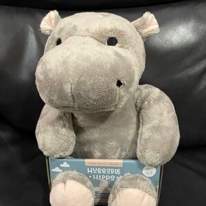 Tiny Love & Carry Hippo Plush Toy - Soft Gray